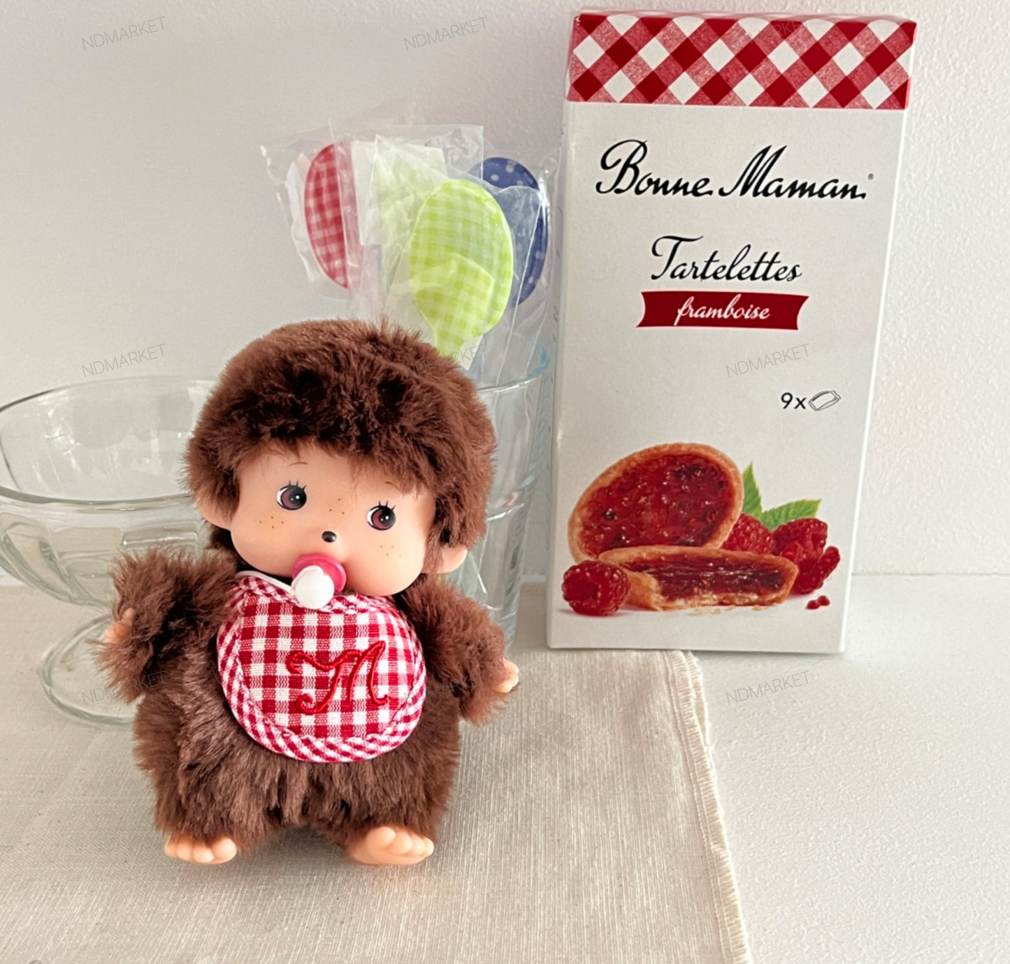 Monchhichi Baby Plush Doll Keychain – Kawaii Soft Bag Charm
