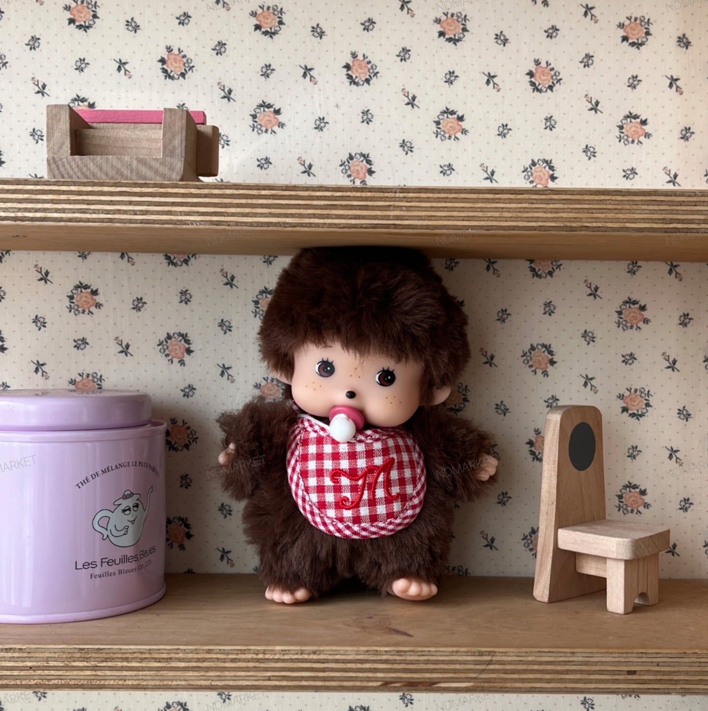 Monchhichi Baby Plush Doll Keychain – Kawaii Soft Bag Charm