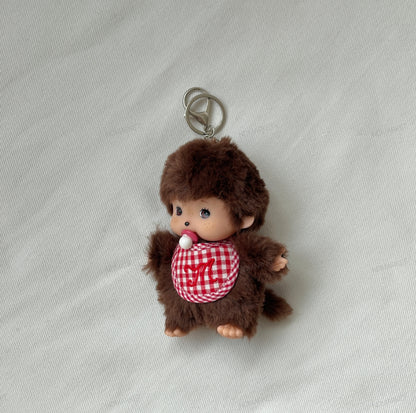 Monchhichi Baby Plush Doll Keychain – Kawaii Soft Bag Charm