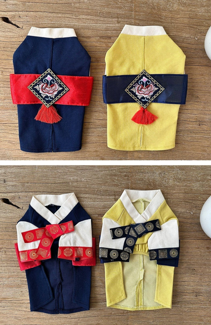Korean Hanbok for Dogs - Traditional Pet Outfit