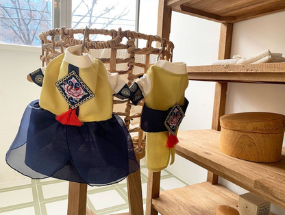 Korean Hanbok for Dogs - Traditional Pet Outfit