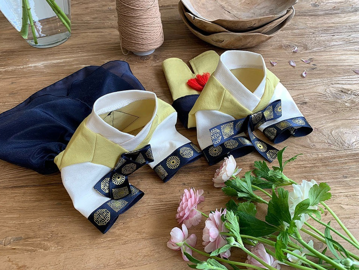 Korean Hanbok for Dogs - Traditional Pet Outfit