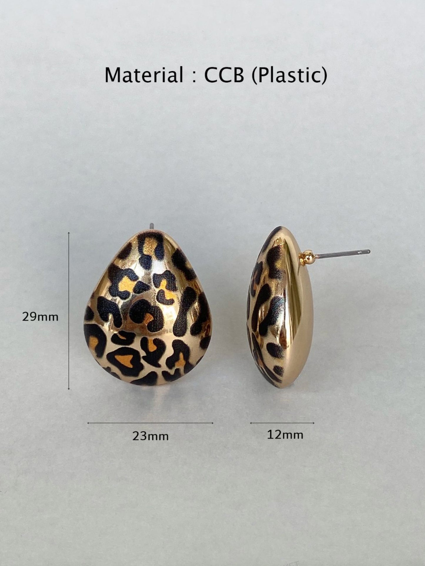 Lightweight Leopard Bold Statement Earrings 3 Styles CCB