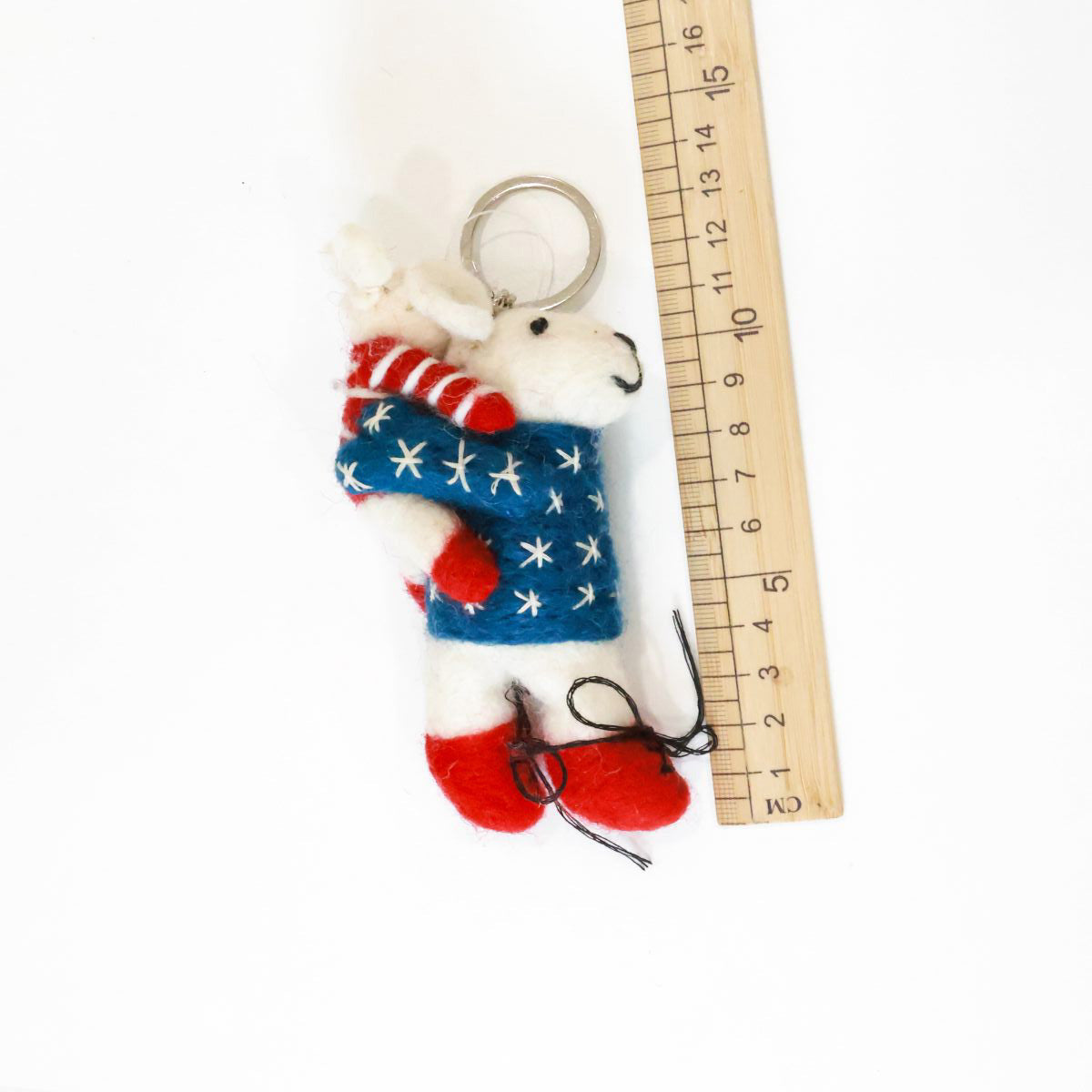 2026 Year of Horse Wool Felt Animal Keychain - Handmade Nepal