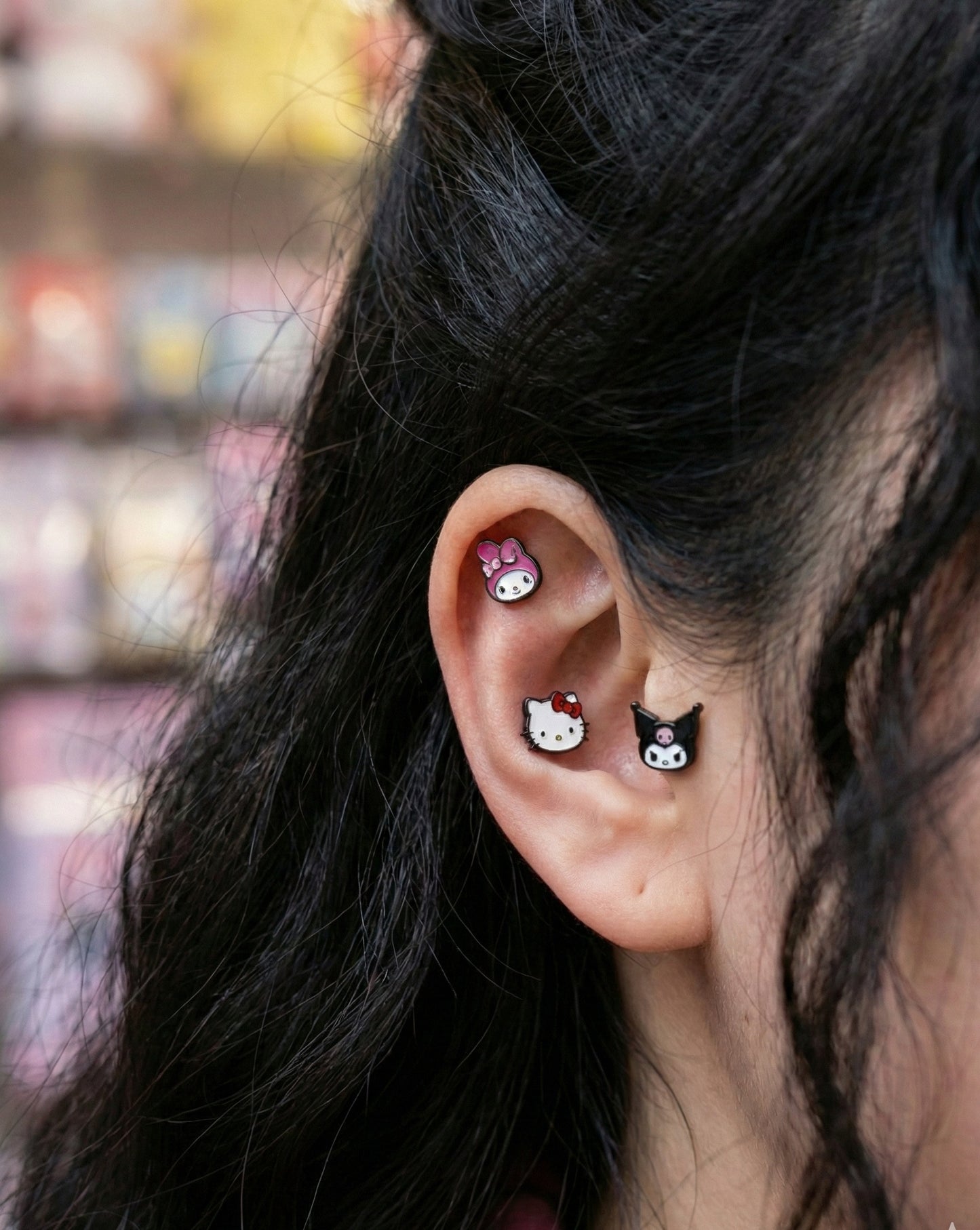 Hello Kitty Barbell Stud | K-Style Ear Stack Piercing