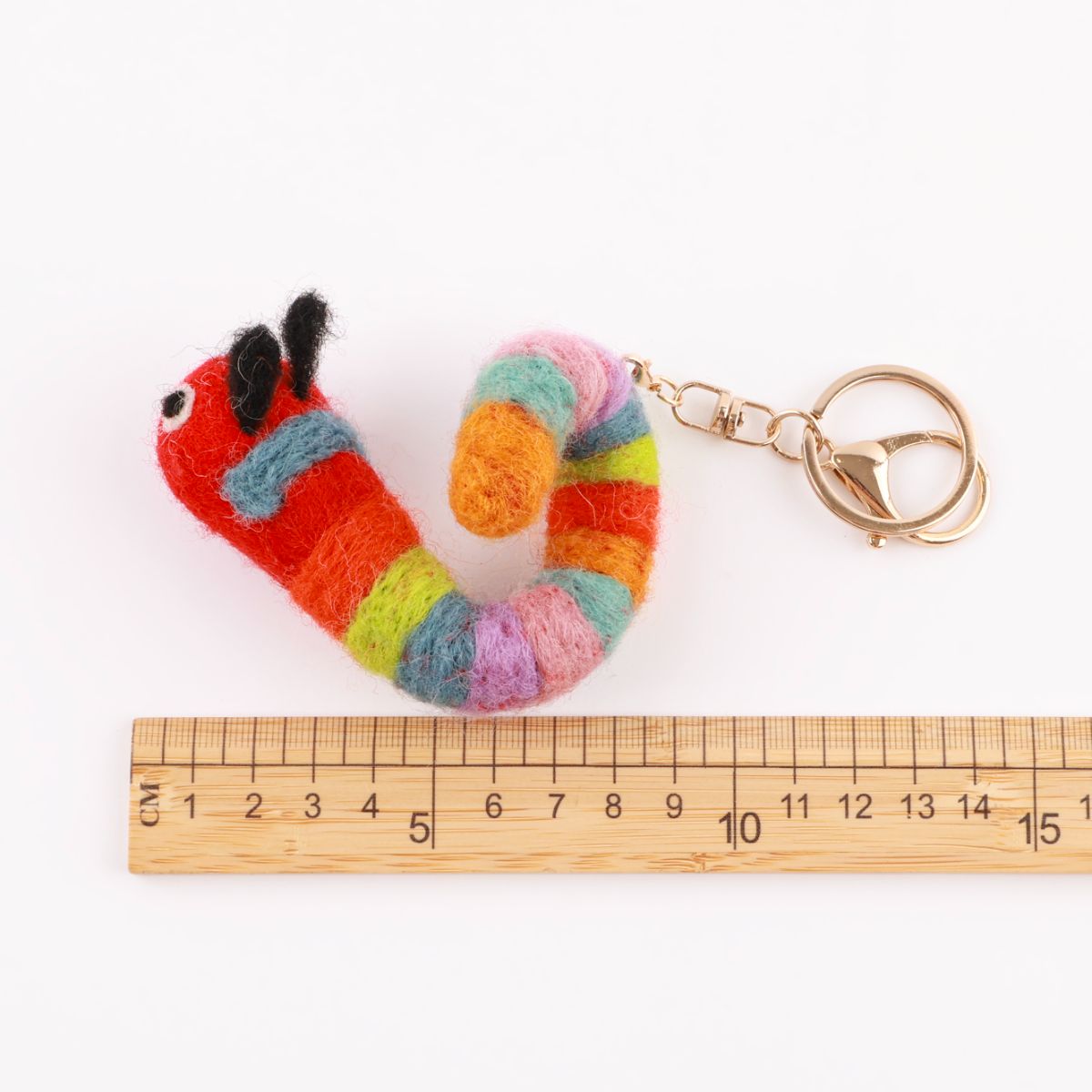 Handmade Nepal Wool Felt Animal Keychain - Cute Otter Red Panda Turtle Sheep | Unique Eco Gift