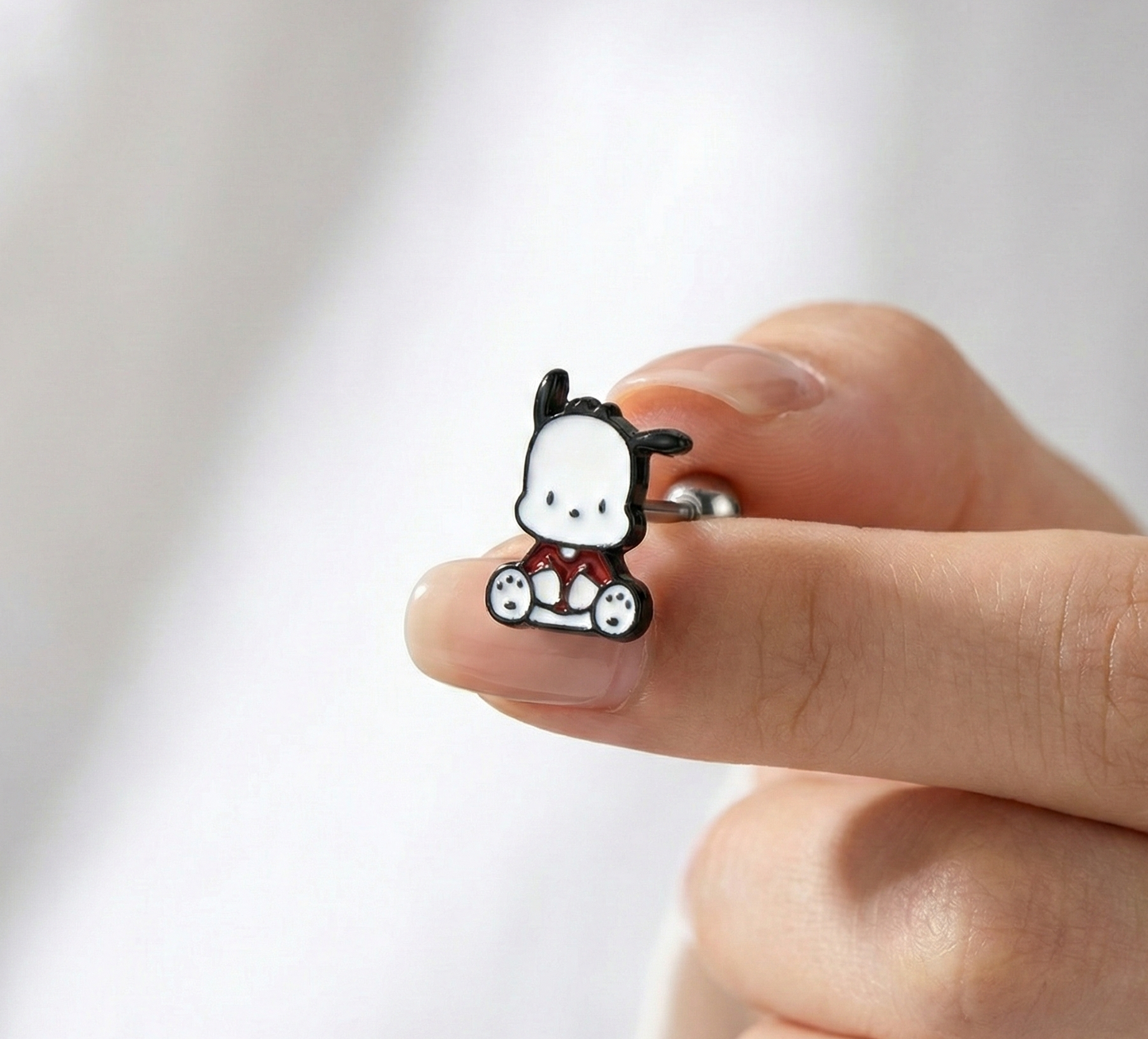Pochacco Barbell Studs - Cute Sanrio Piercing Earrings (2 Styles)