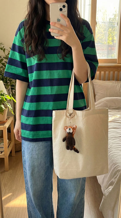 Handmade Nepal Wool Felt Animal Keychain - Cute Otter Red Panda Turtle Sheep | Unique Eco Gift