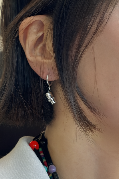 ☕ Coffee Bean & To-Go Cup Mismatch Earrings – Kawaii Food Jewelry | 8TTITTO8