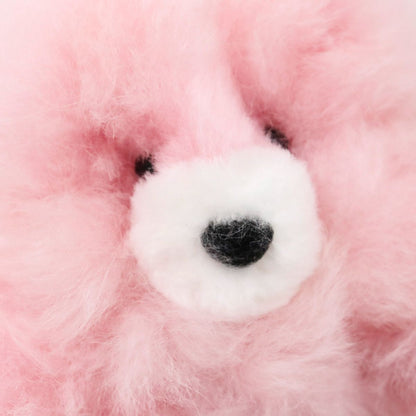 Handmade Real Alpaca Fur Fluffy Bear Keyring Bag Charm 20cm