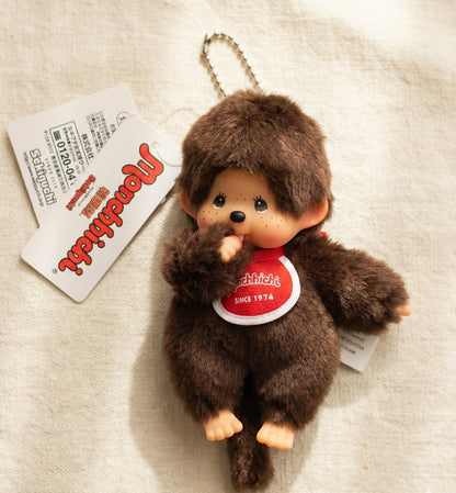 Monchhichi Plush Keychain Bag Charm – Vintage Y2K Kawaii Doll (Boy & Girl Options)