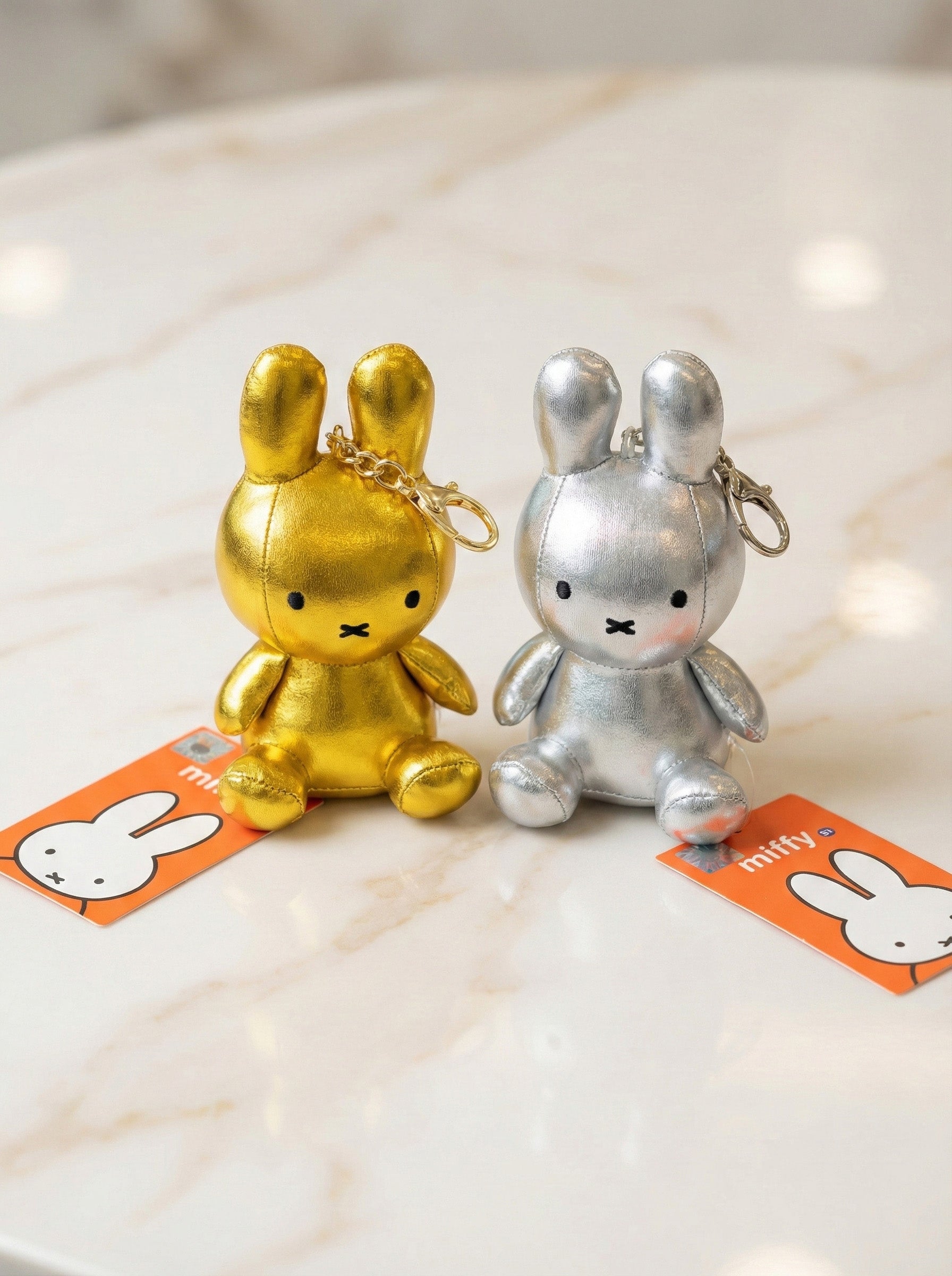 Authentic Miffy keychain with official orange tag and butt label - licensed merchandise