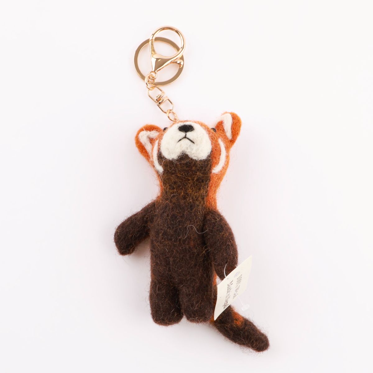 Handmade Nepal Wool Felt Animal Keychain - Cute Otter Red Panda Turtle Sheep | Unique Eco Gift