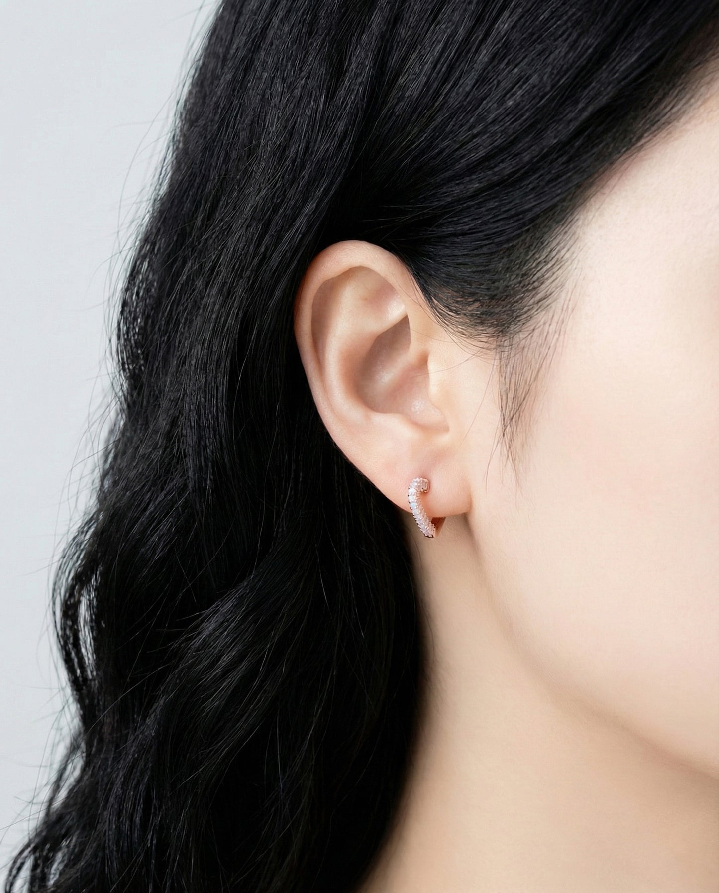 Sparkly Pavé Heart Huggie Hoop Earrings - 7 Colors CZ Cubic Zirconia | 14K Gold Plated Sterling Silver Posts