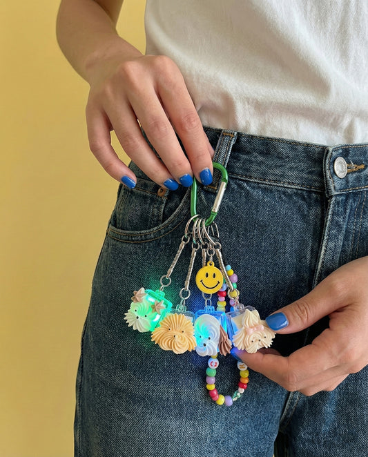 Meringue Dog Keycap Keychain - 4 Breeds | Korean Handmade