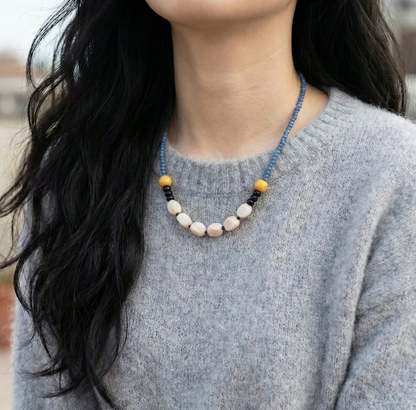 Colorful Beaded Choker Necklace - Y2K Summer Aesthetic Jewelry (5 Colors)