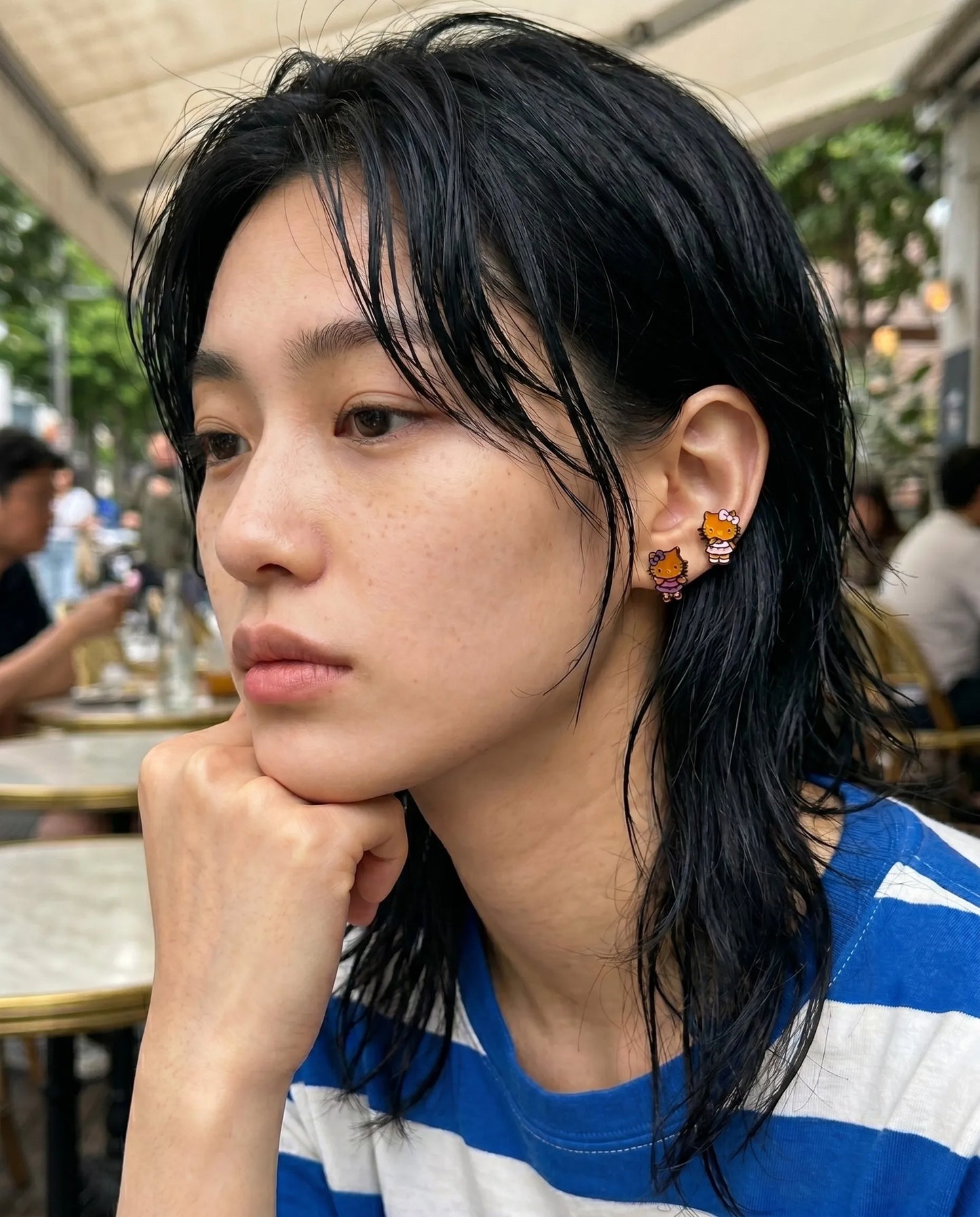 Hello Kitty Tanning Balletcore Piercing | Handmade in Korea (Sold Individually)
