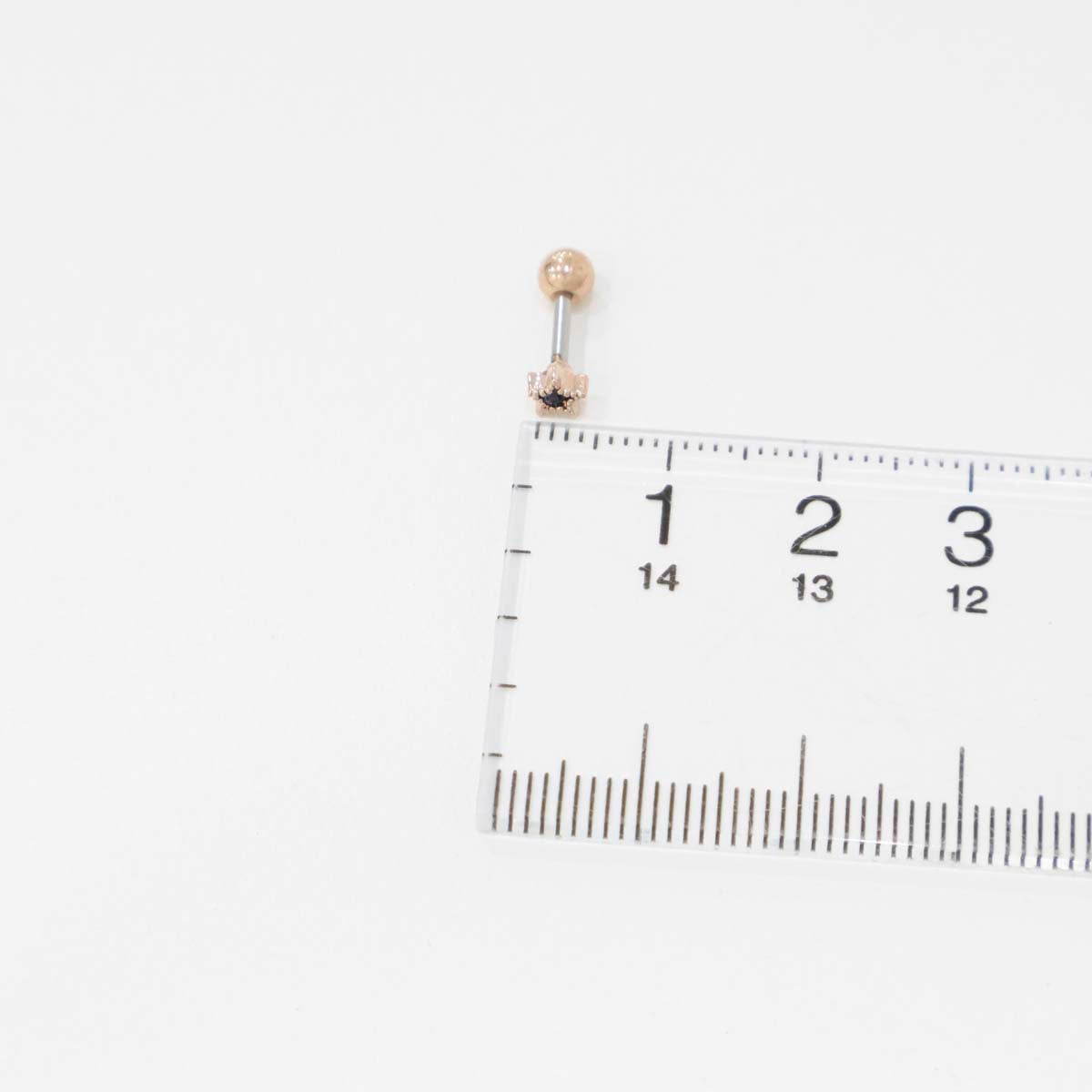 Mini Star Barbell Piercing | CZ Stone | Gold/Silver/Rose Gold