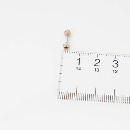 Mini Star Barbell Piercing | CZ Stone | Gold/Silver/Rose Gold