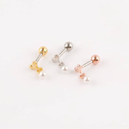 Heart Pearl Drop Stud — K-Fine Jewelry | 8ttitto8