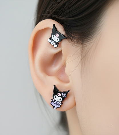 Sanrio Kuromi Enamel Stud Earrings - Surgical Steel 5 Designs