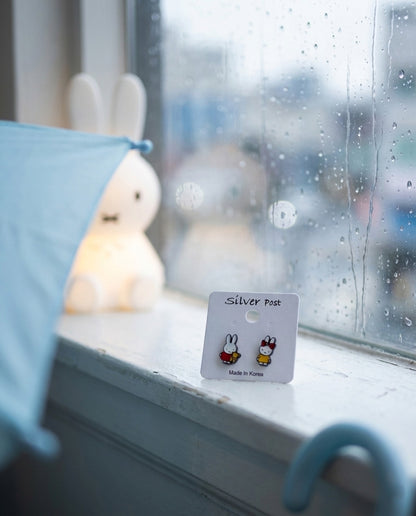 Kawaii Miffy (Nijntje) Earrings - Mismatched Bear & Ribbon