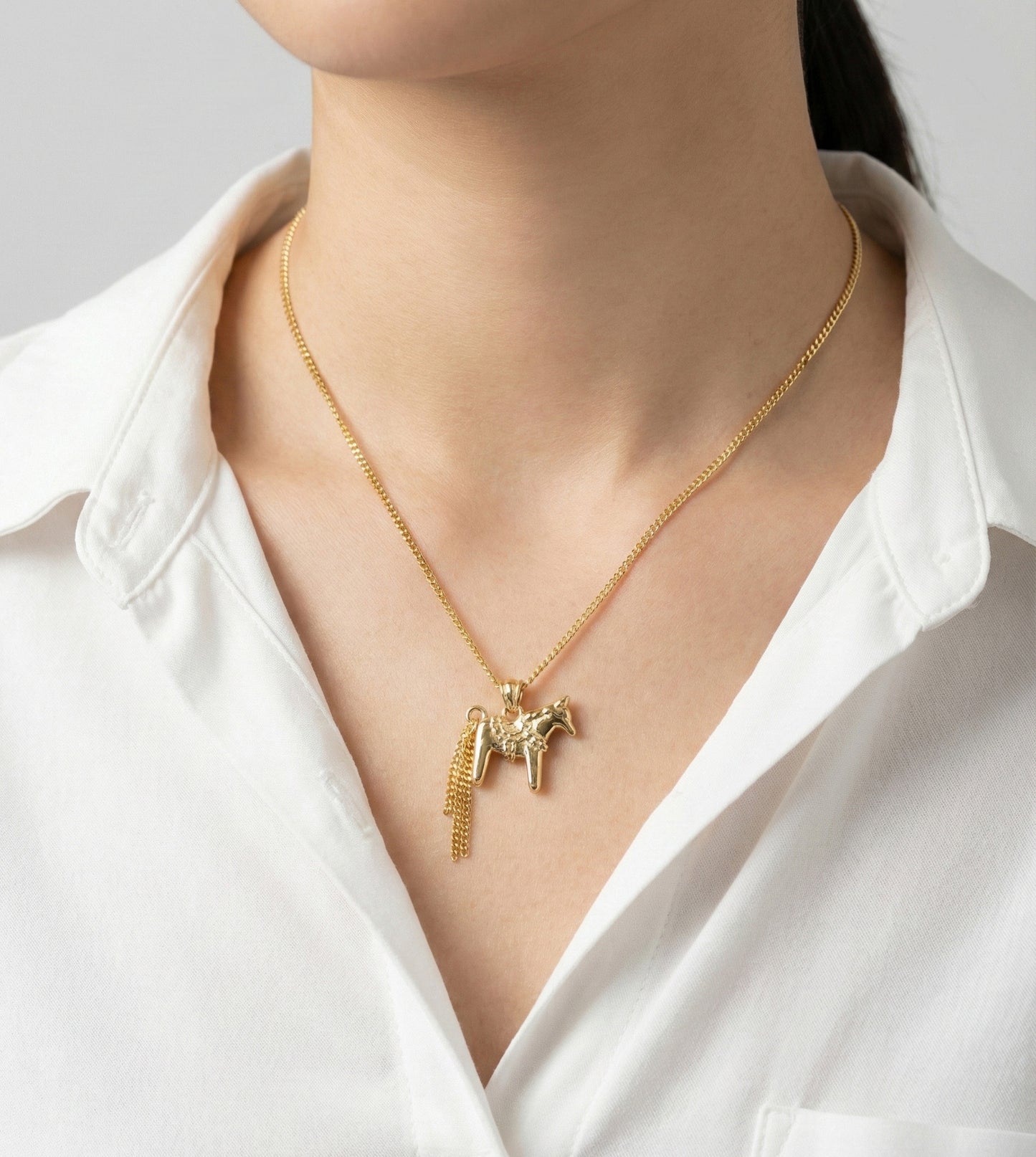 2026 Year of the Horse Lucky Necklace | 925 Silver Celestial Horse Pendant 40+5cm