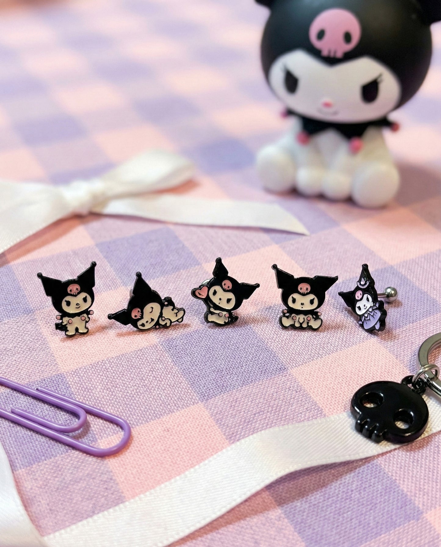 Sanrio Kuromi Enamel Stud Earrings - Surgical Steel 5 Designs