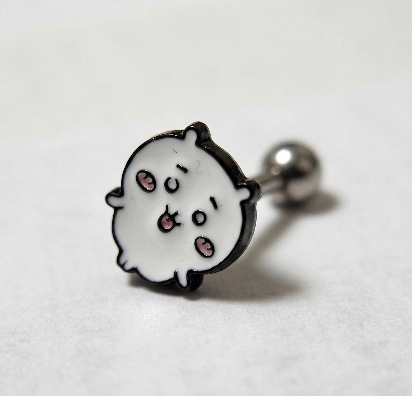 Chiikawa Hachiware Usagi Kawaii Barbell Stud Earring | Made in Korea