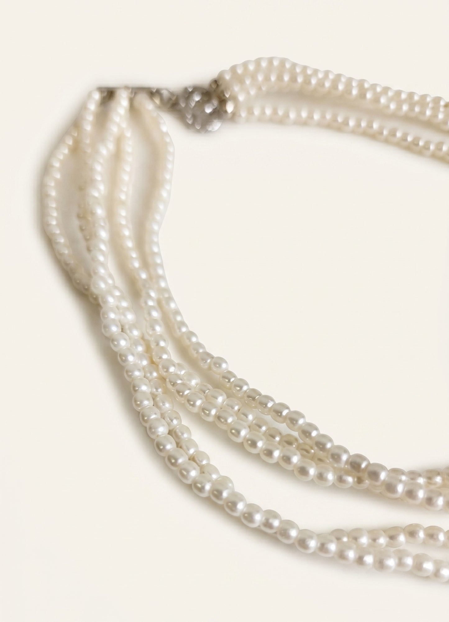 5-Strand Pearl Choker Necklace | Layered Pearl Necklace for Women