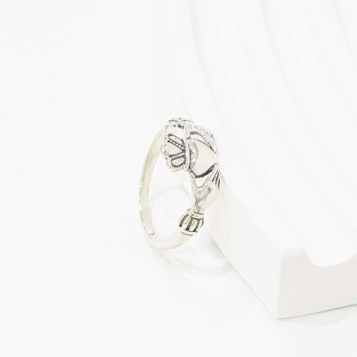 925 Sterling Silver Vintage Ring - Claddagh, Cupid Arrow & Heart Cross