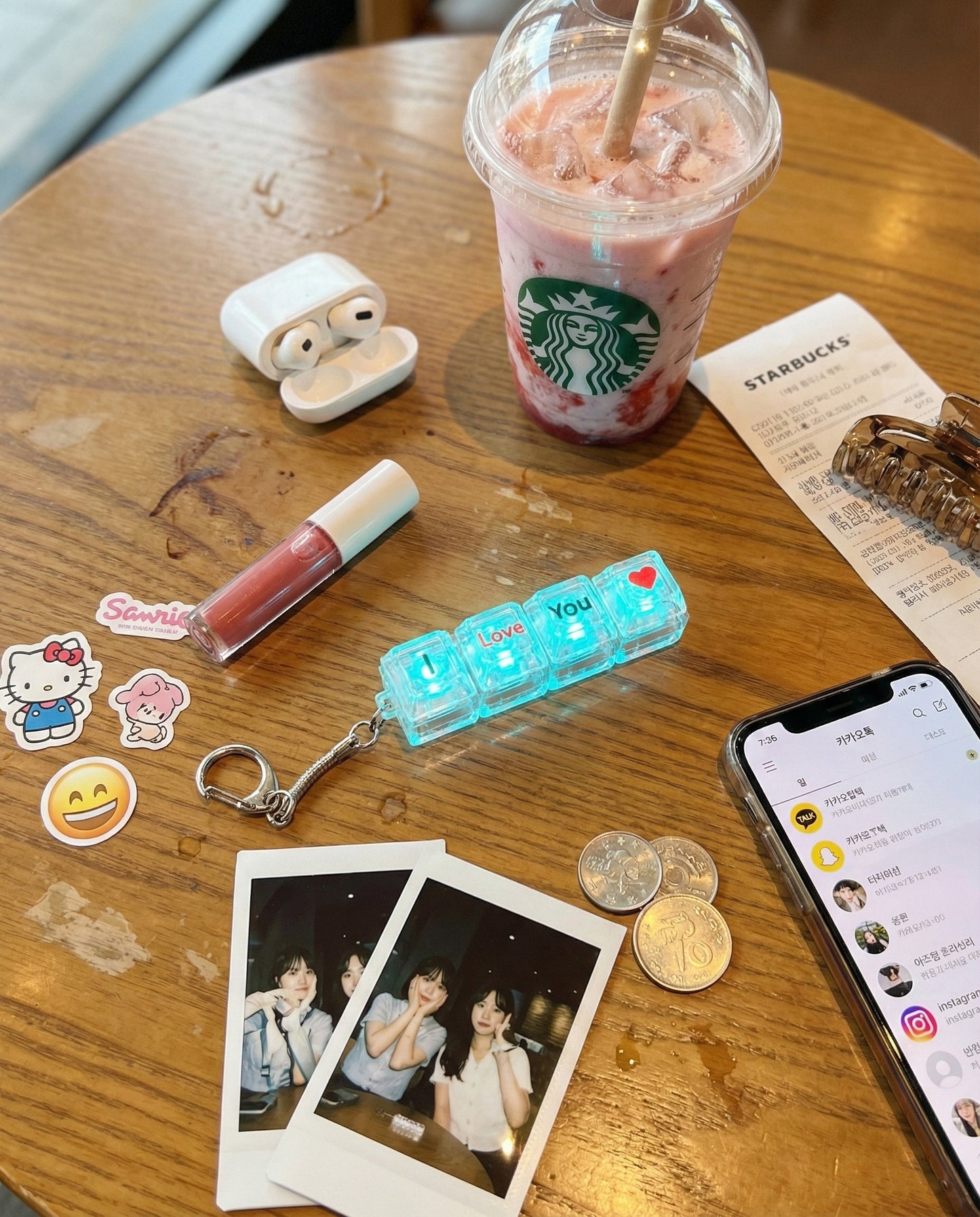 Clicky Mechanical Keycap Keychain - LED Fidget Toy "You Can Do It" & "I Love You"