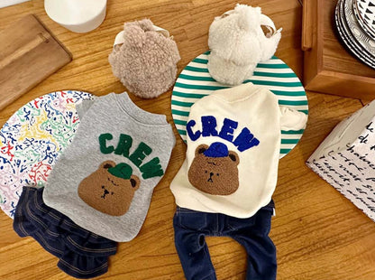 Korean Teddy Bear Dog Sweatshirt - CREW MTM Cotton T-shirt
