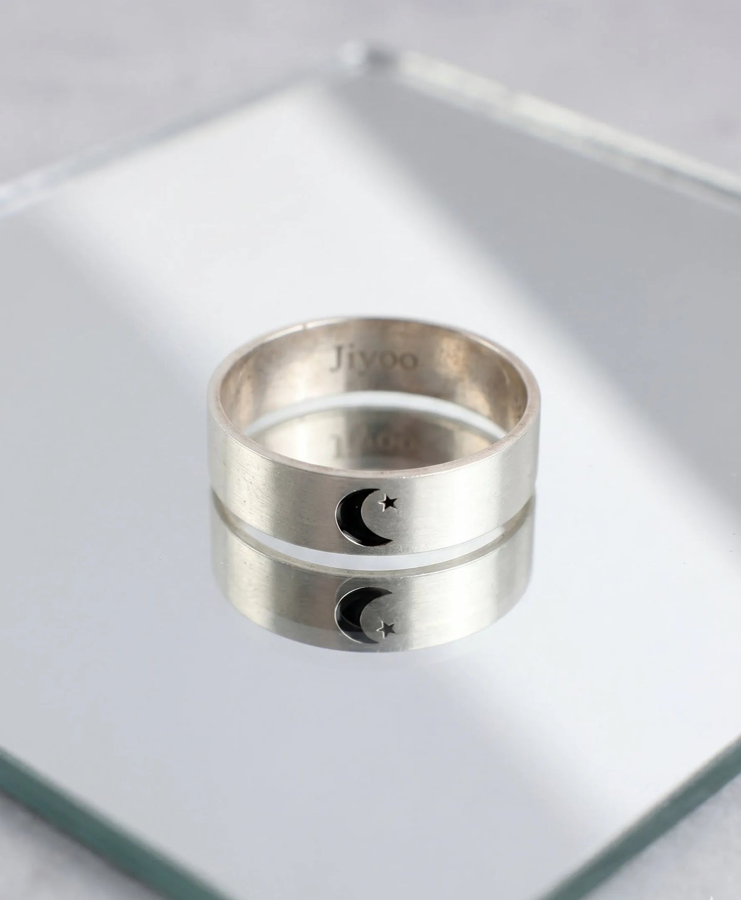Sun & Moon Promise Ring — 925 Silver | Matching Set