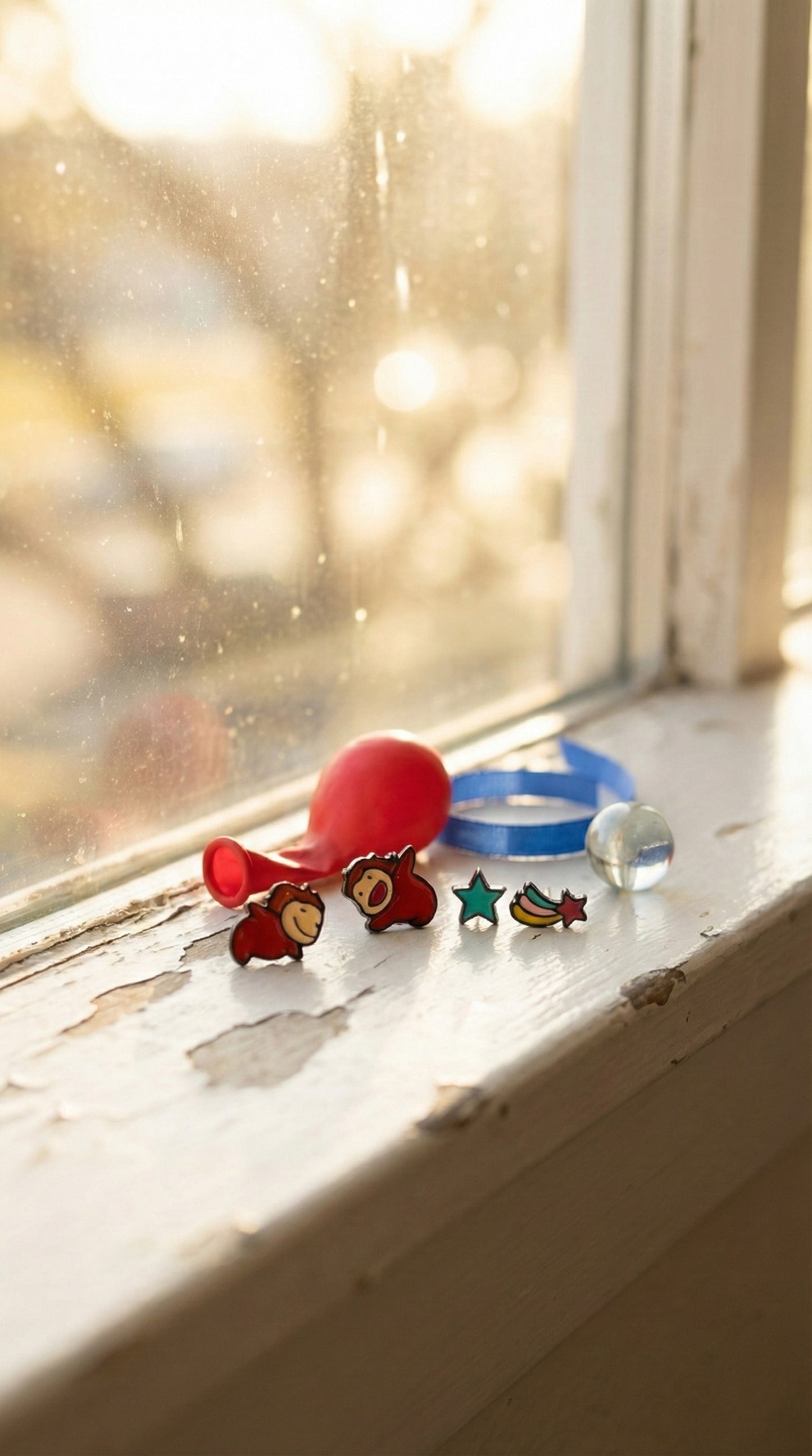 Ponyo Earring Set - Studio Ghibli Inspired Jewelry, 925 Silver