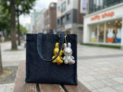 [Official] Miffy Plush Keychain Metallic Edition - Gold Silver | Nijntje Dick Bruna Y2K Aesthetic Bag Accessory