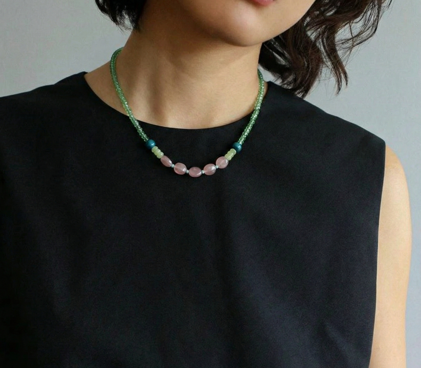 Colorful Beaded Choker Necklace - Y2K Summer Aesthetic Jewelry (5 Colors)