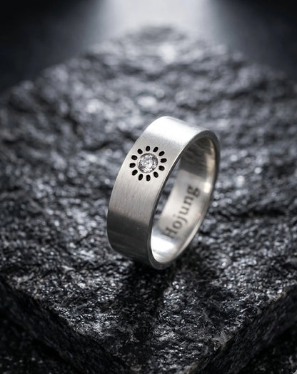 Sun & Moon Promise Ring — 925 Silver | Matching Set
