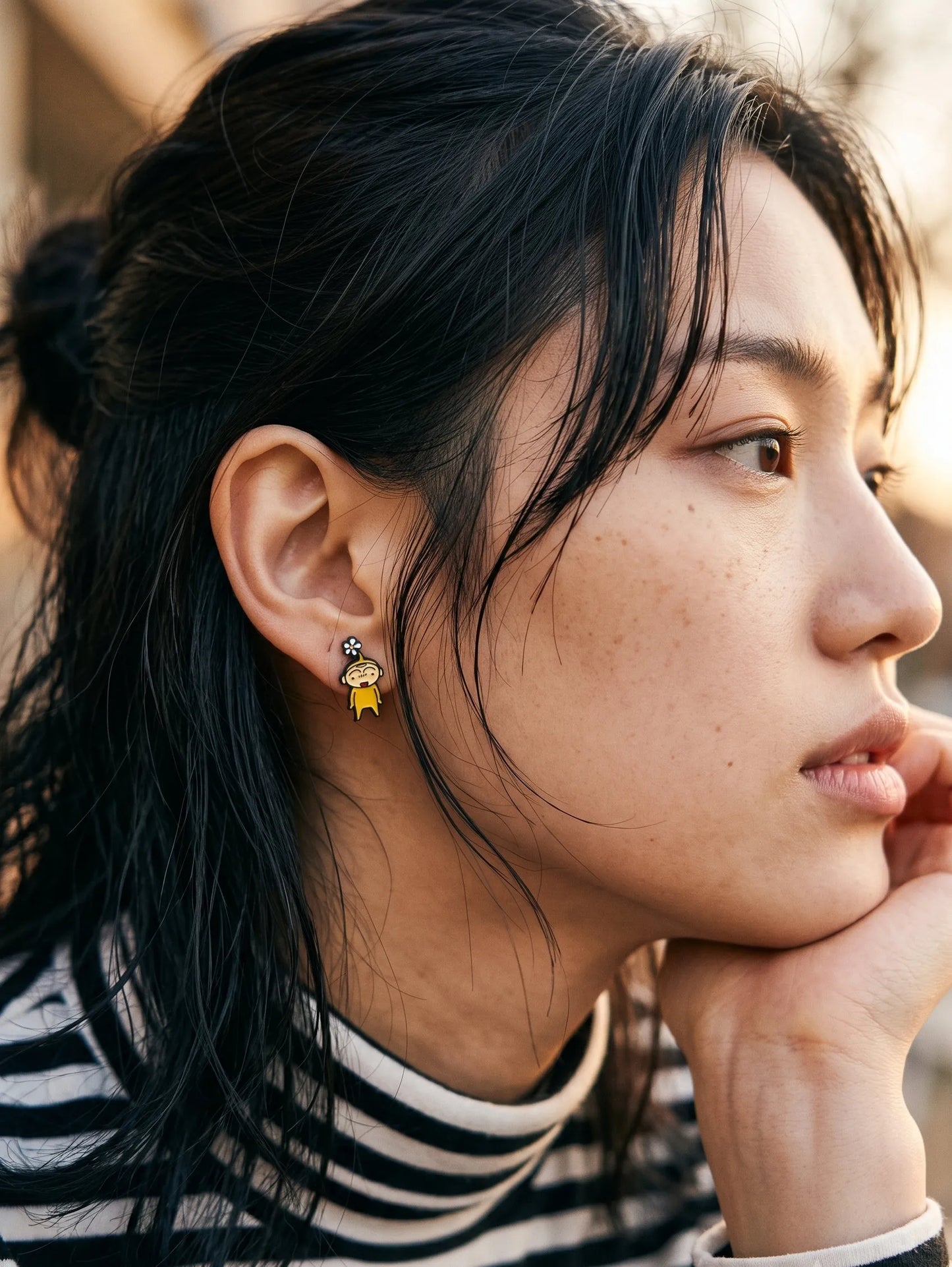 Crayon Shin-chan Mismatch Earrings — The K-Style Staple