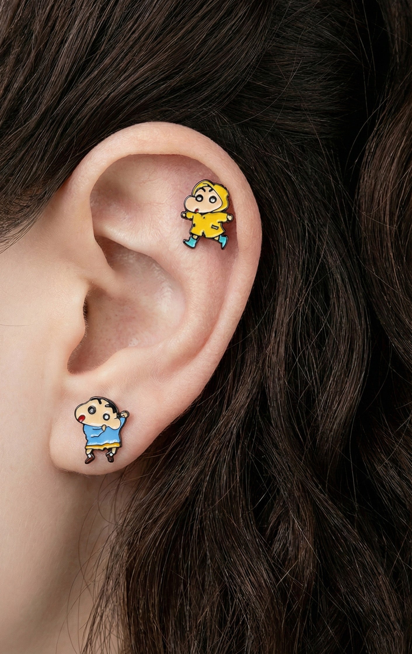 Shin-chan Character Earrings - Surgical Steel (12 Designs)