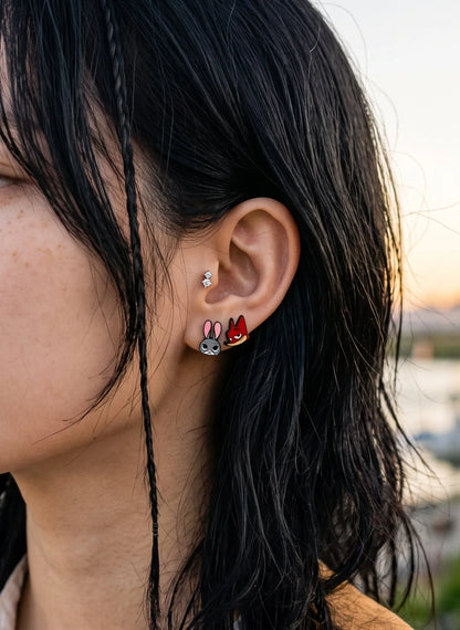 Nick & Judy Mismatch Earrings — The Zootopia Duo