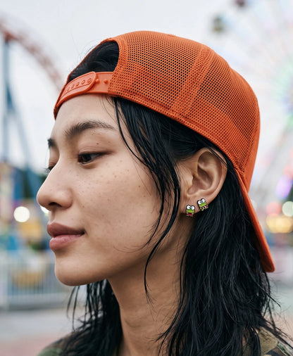 Keroppi Enamel Studs — K-Style Ear Stack