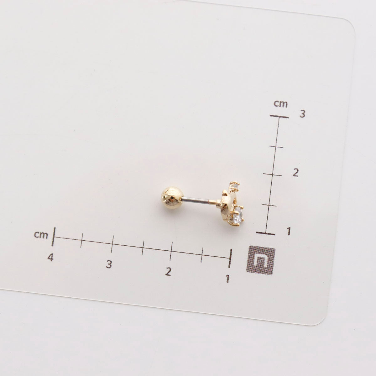 Lucky Ocean 4-Piece Barbell Ball Stud Earring Set - Dolphin & Whale Tail