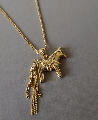 2026 Year of the Horse Lucky Necklace | 925 Silver Celestial Horse Pendant 40+5cm