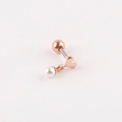 Heart Pearl Drop Stud — K-Fine Jewelry | 8ttitto8