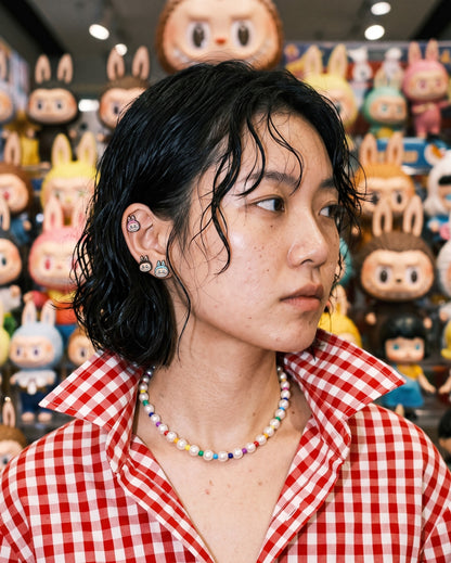 Labubu Ear Stack Set — 5 Character Studs | Wear Your Toys | Handmade in Korea
