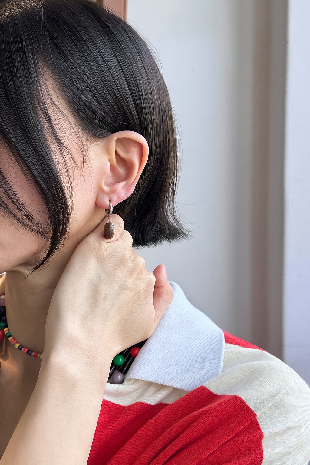 ☕ Coffee Bean & To-Go Cup Mismatch Earrings – Kawaii Food Jewelry | 8TTITTO8