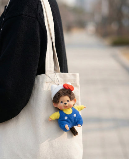 Monchhichi Hello Kitty Plush Keychain - Retro Y2K Bag Charm