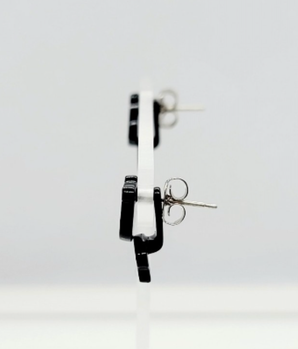 Handmade Two-Way Winnie the Pooh & Eeyore Mismatched Earrings Silver Post