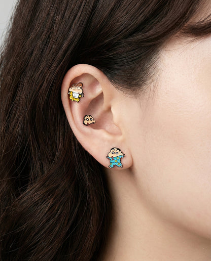 Shin-chan Character Earrings - Surgical Steel (12 Designs)